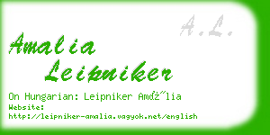 amalia leipniker business card